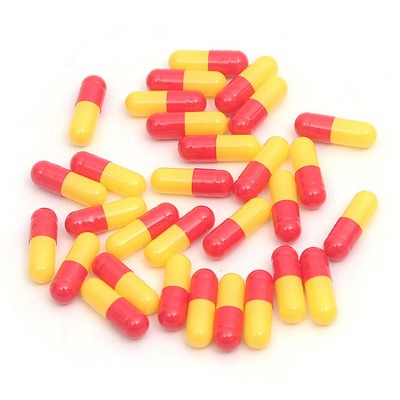 100,000pcs per carton red and yellow size 0 hard gelatin capsule halal