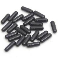 Black color halal bovine gelatin size 0 empty pill capsules